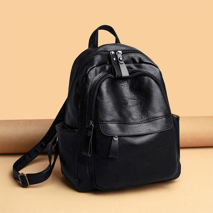 Premium Leather Travel Backpack Stornfield