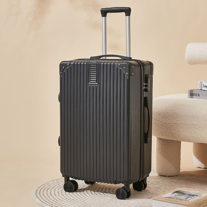 Hard-shell suitcase with double safety lock and flexible interior Stornfield