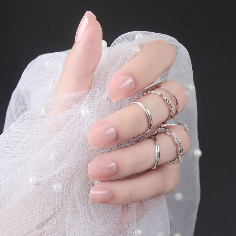 High-Gloss Square Press-On Nails Stornfield