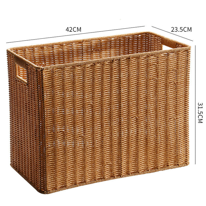 Rectangular Woven Storage Bin with Handles Stornfield