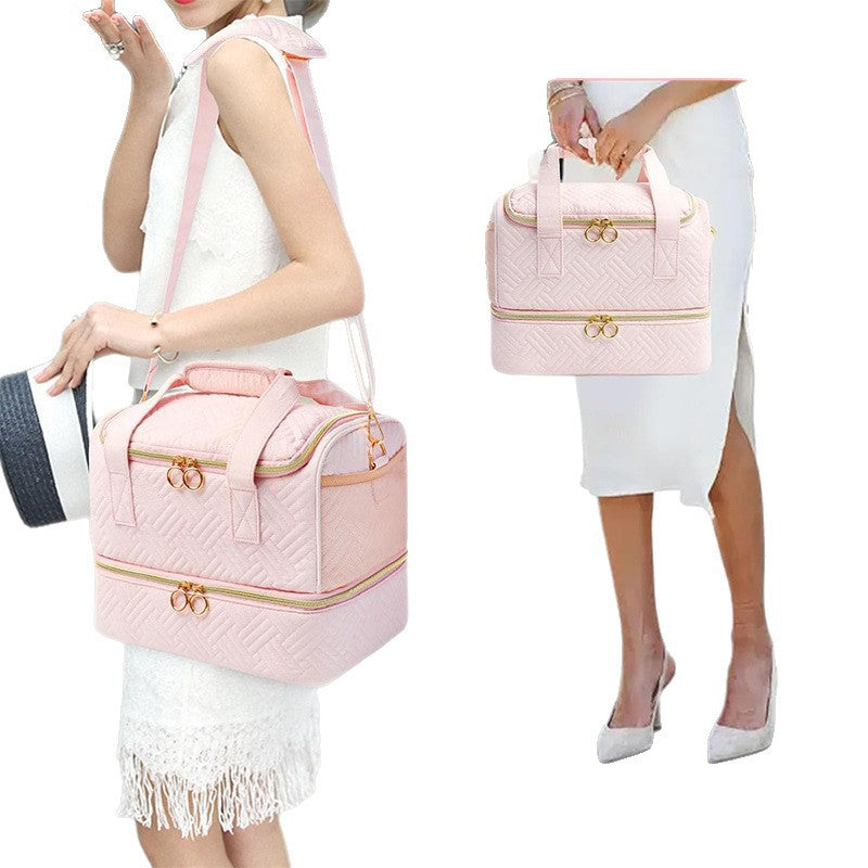 Multifunctional Cosmetic Organizer Bag with Removable Compartments Stornfield
