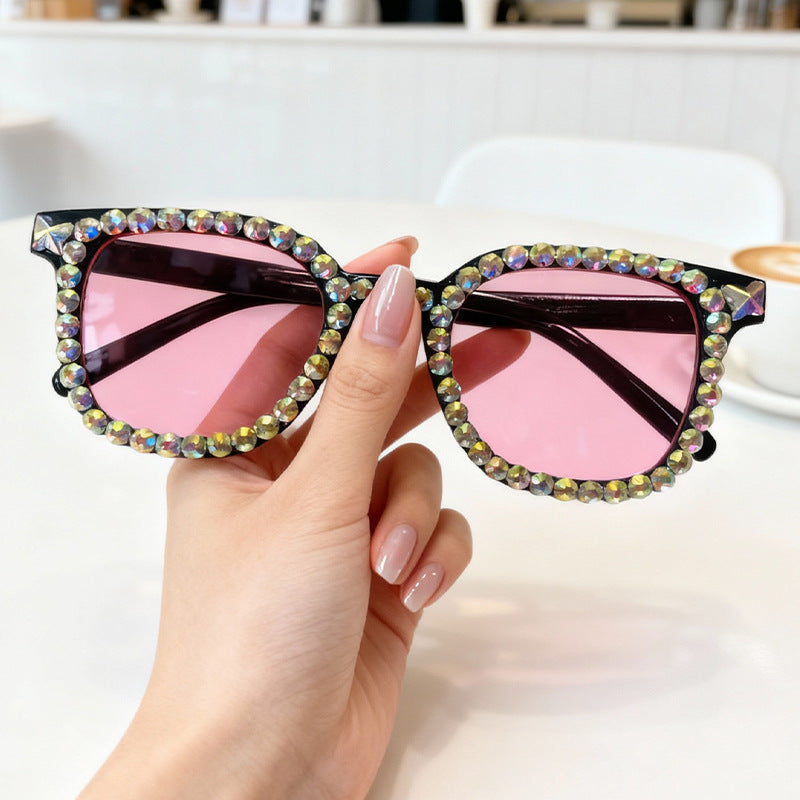 Crystal-Embellished Cat Eye Sunglasses Stornfield