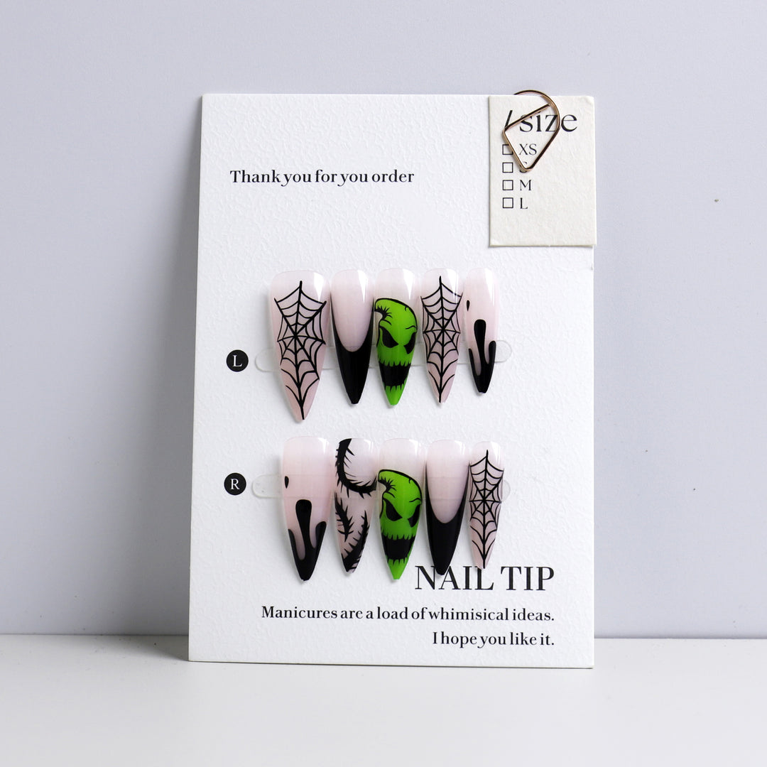 Creative Halloween-Themed Press-On Nail Set