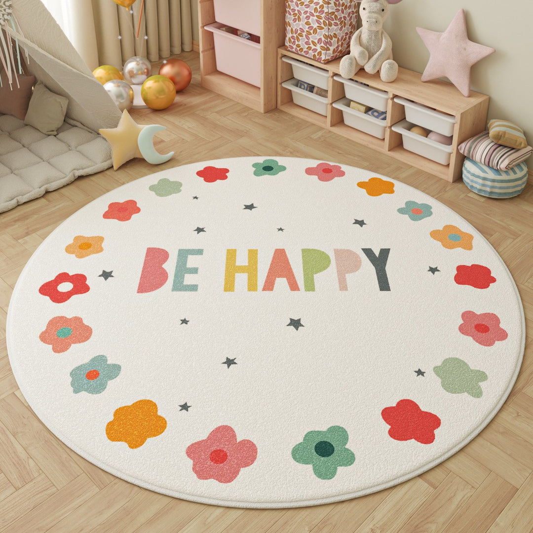 Children's Fun-Themed Round Area Mat Stornfield