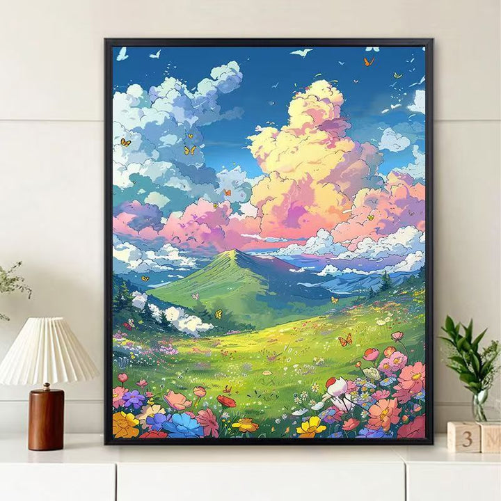Dreamy Landscape Illustration Canvas Art Stornfield