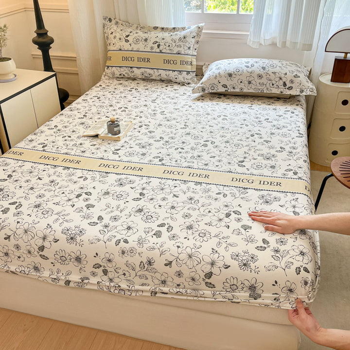 Floral Patterned Fitted Sheet Set