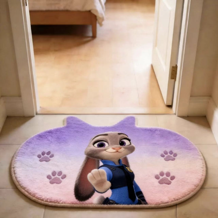 Cartoon-Themed Decorative Bath Mat