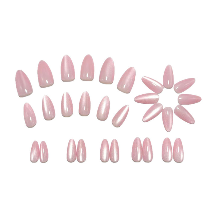 Artificial nails with elegant high gloss and pointed design Stornfield