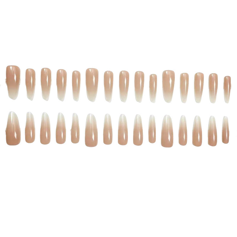 Elegant Artificial Nails with Fashionable Ombre Effect Stornfield