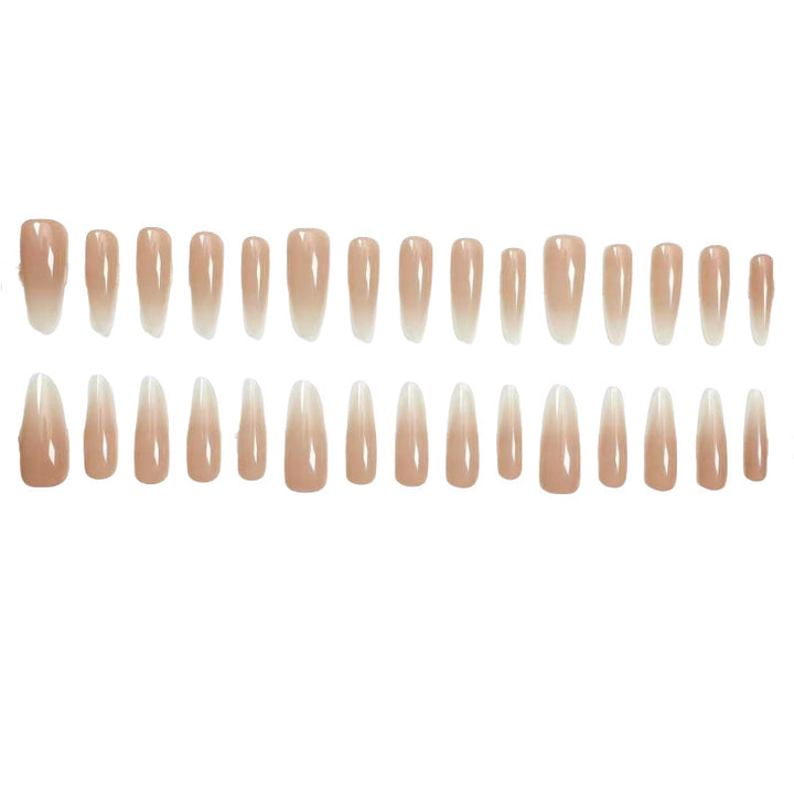 Elegant Artificial Nails with Fashionable Ombre Effect Stornfield