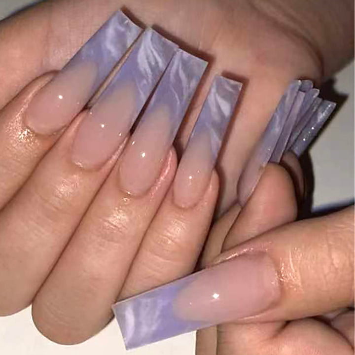 Long Acrylic Press-On Nail Set with Ombre Effect Stornfield