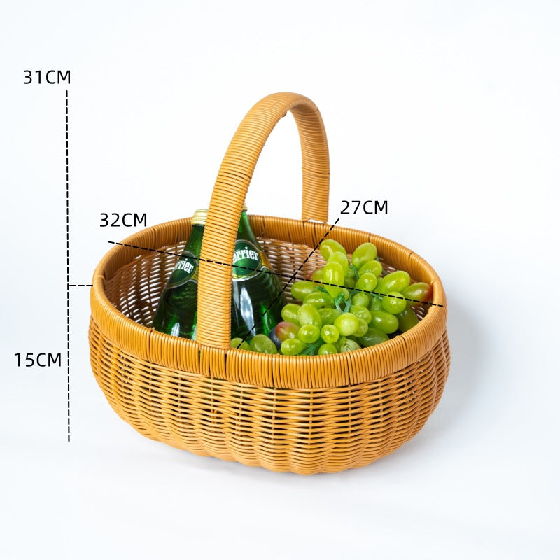 Woven Picnic Storage Basket Stornfield