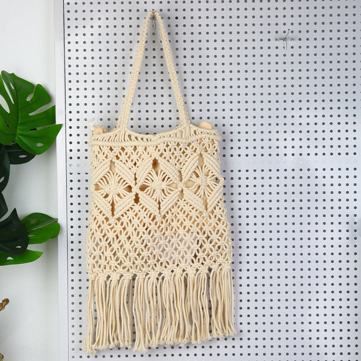 Handcrafted macrame bag with tassels Stornfield