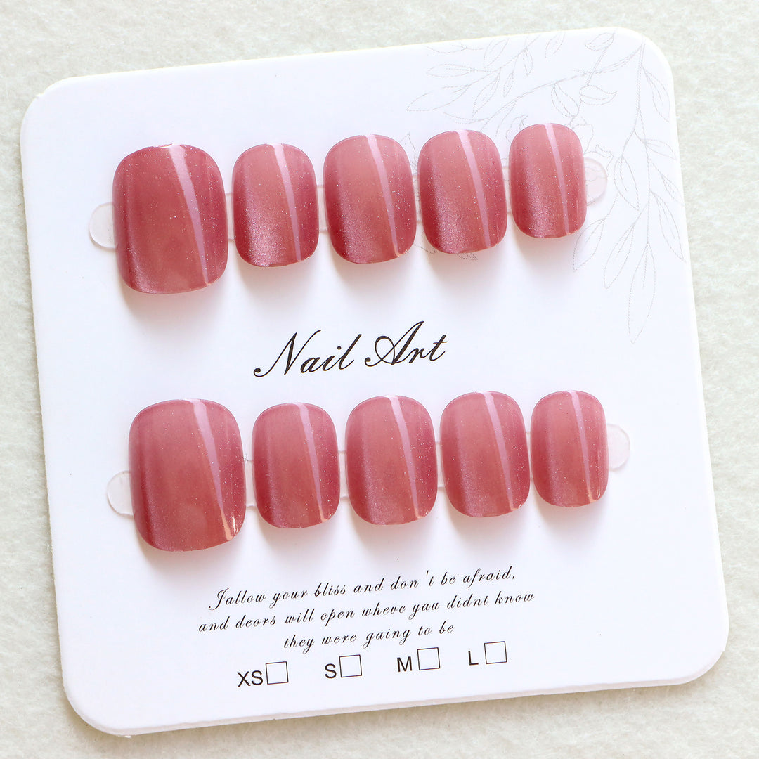Glossy Press-On Nail Set Stornfield