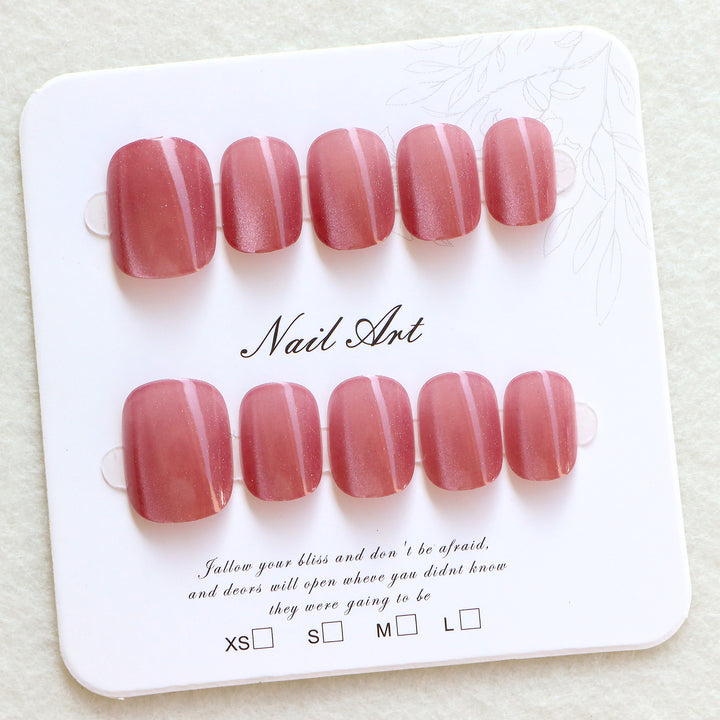 Glossy Press-On Nail Set Stornfield