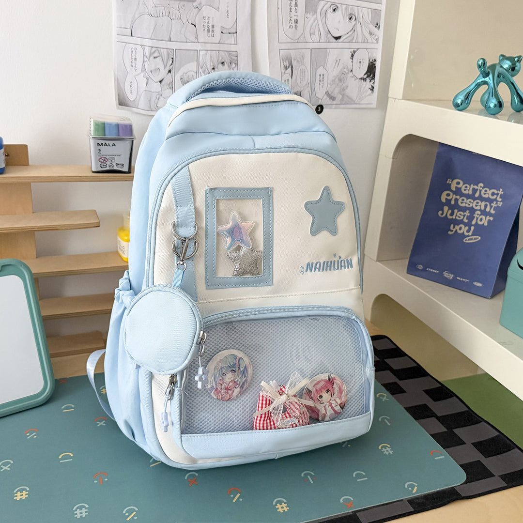 Stylish Star-Embellished School Backpack Stornfield 1791205030