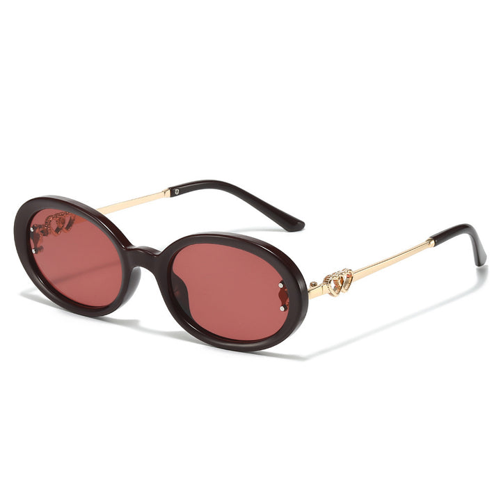 Elegant Shield Sunglasses with Decorative Metal Accents Stornfield