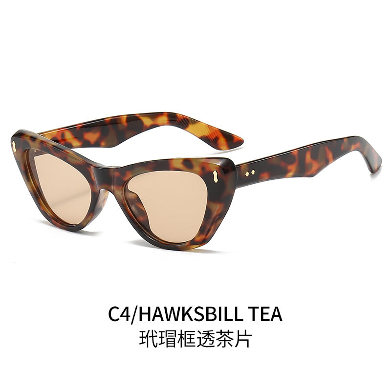 Ladies Cat-Eye Sunglasses with Elegant Accentuated Frame Stornfield