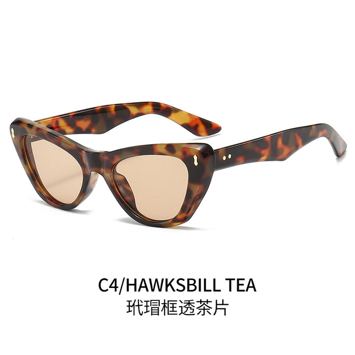 Ladies Cat-Eye Sunglasses with Elegant Accentuated Frame Stornfield