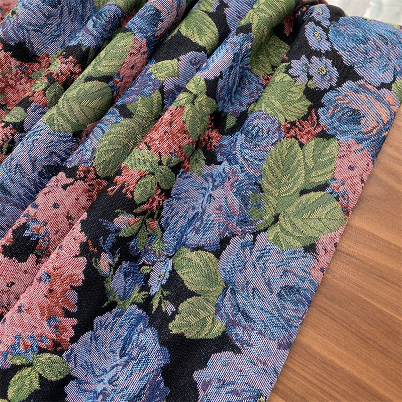 Decorative Floral Tapestry Blanket