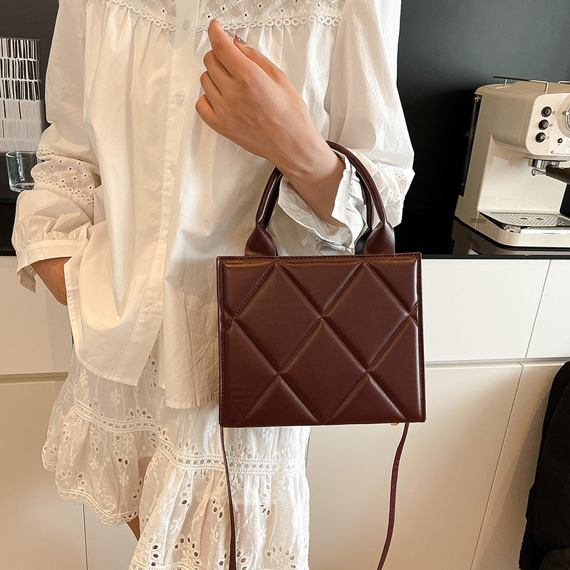 WoQuilted Faux Leather Handheld Tote Stornfield