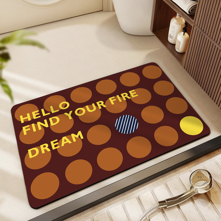Decorative Honeycomb Bath Mat Stornfield