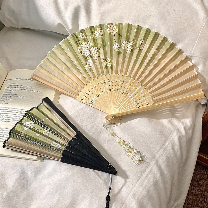Hand fan with elegant floral pattern Stornfield