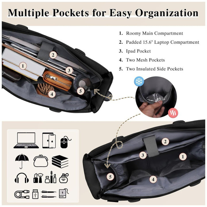 Practical Laptop Bag with Organizer Stornfield
