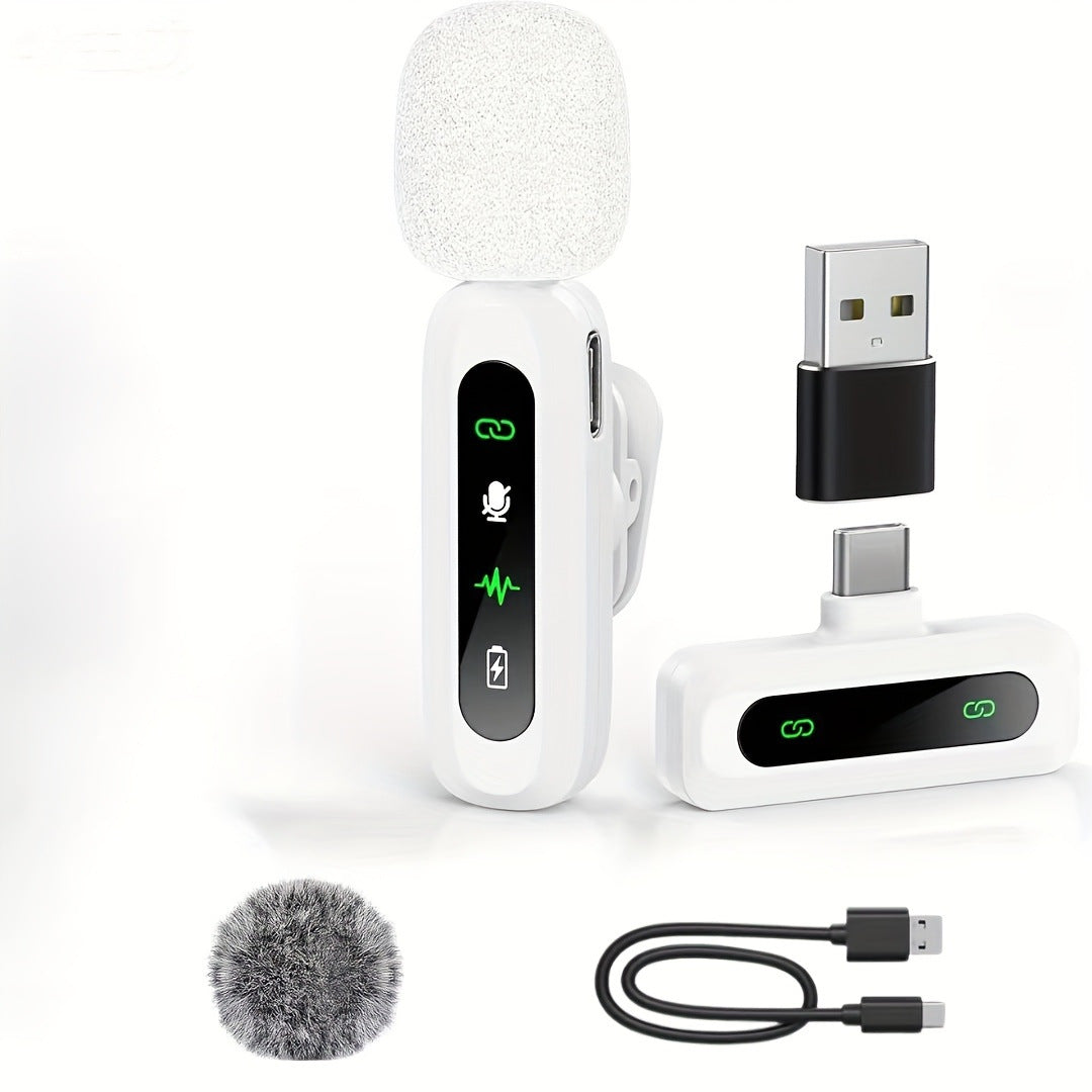 Wireless Lavalier Microphone with High-Sensitivity Audio Recording Stornfield
