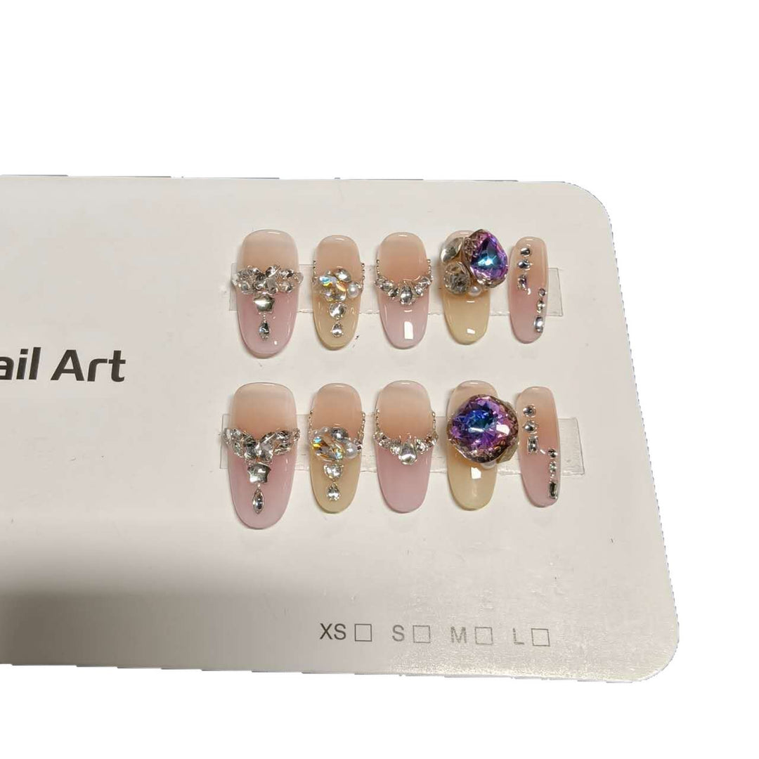 Luxe Rhinestone-Embellished Press-On Nail Set