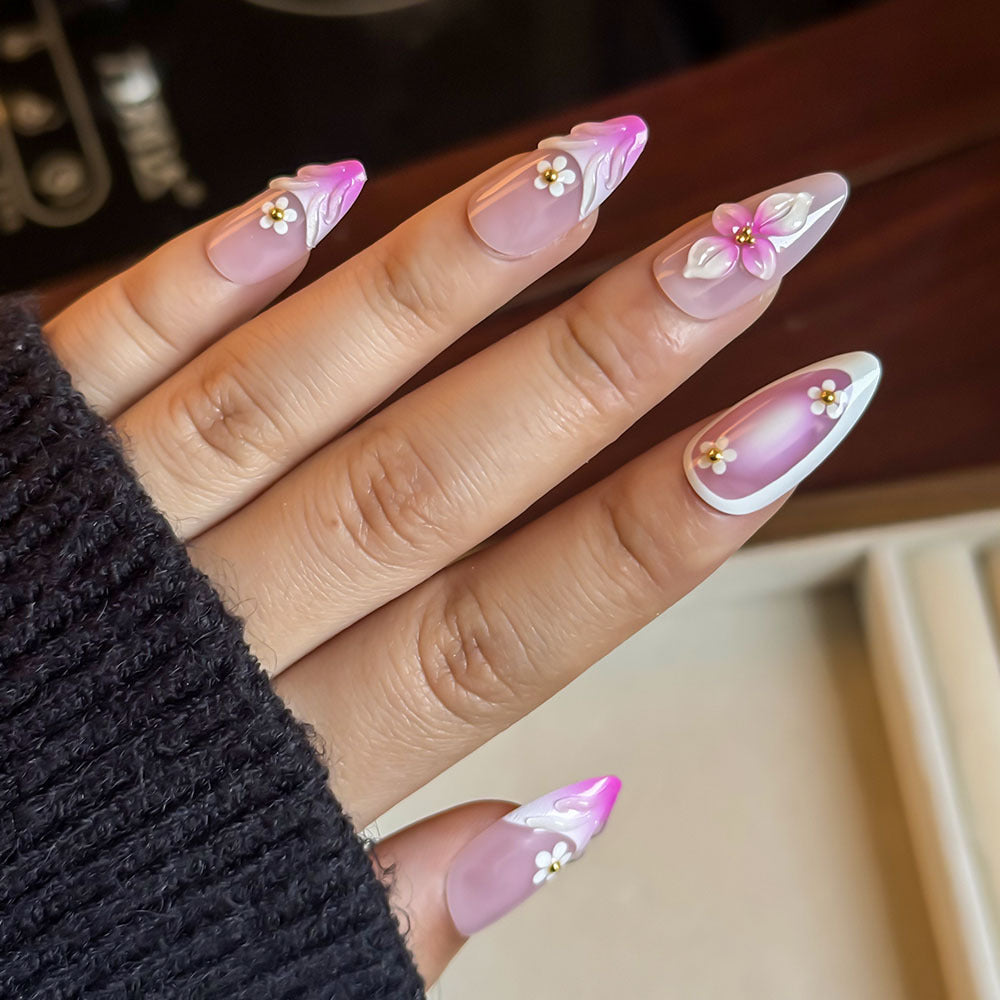Floral Design Press-On Nail Kit Stornfield