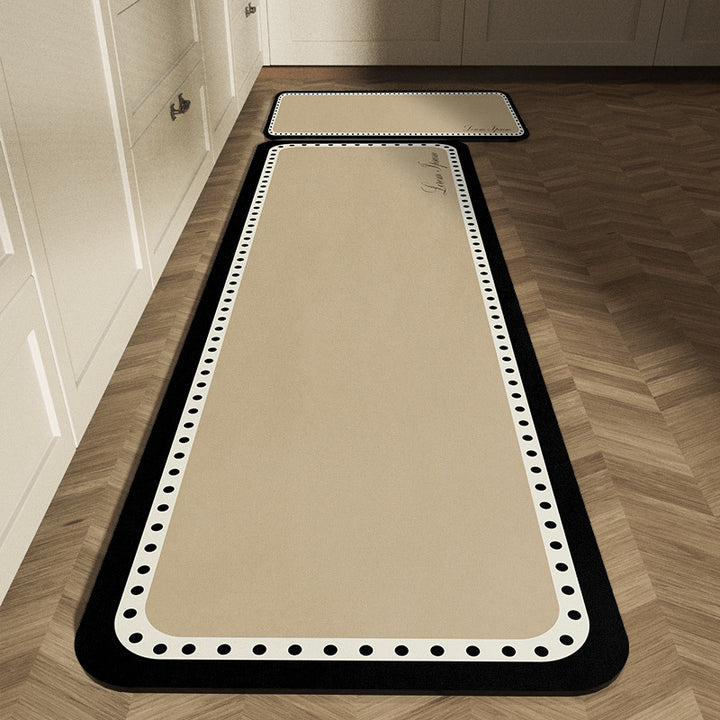 Classic Checkerboard Kitchen Runner Mat