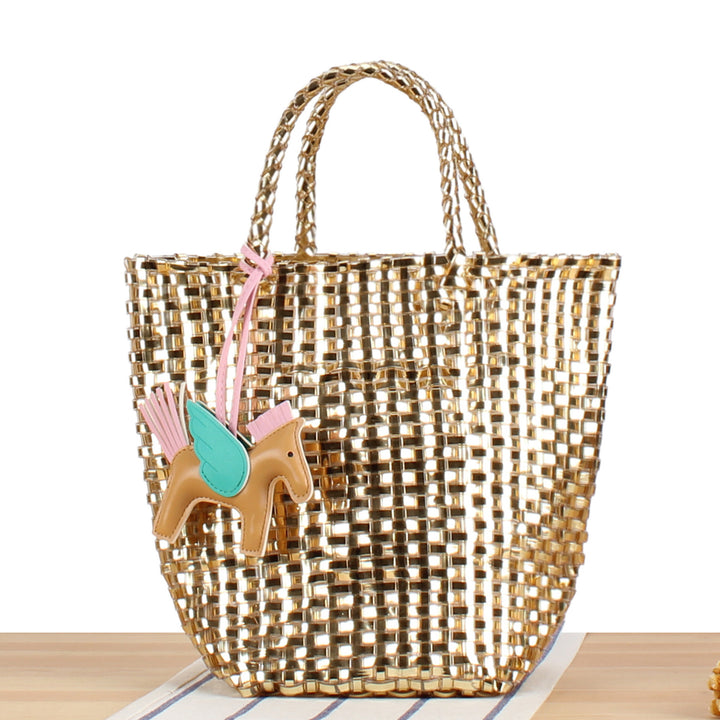Playful basket bag with unique pendant Stornfield