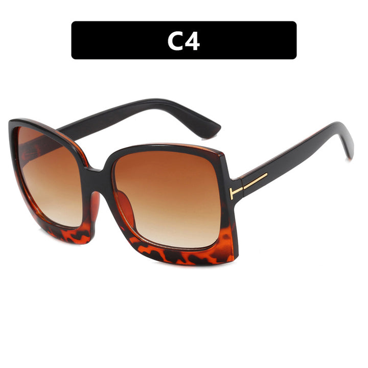 Women's oversized sunglasses in modern square design with mirrored lenses Stornfield