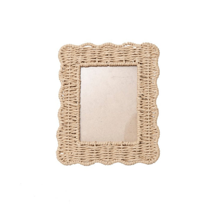 Playful picture frame in rattan style Stornfield