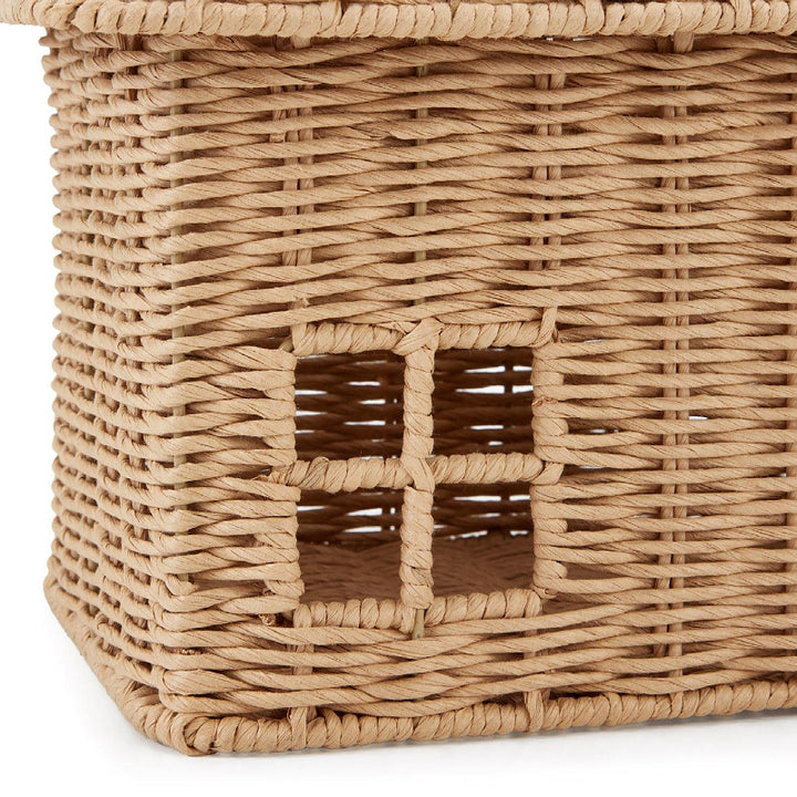 Playful storage basket in the shape of a house Stornfield