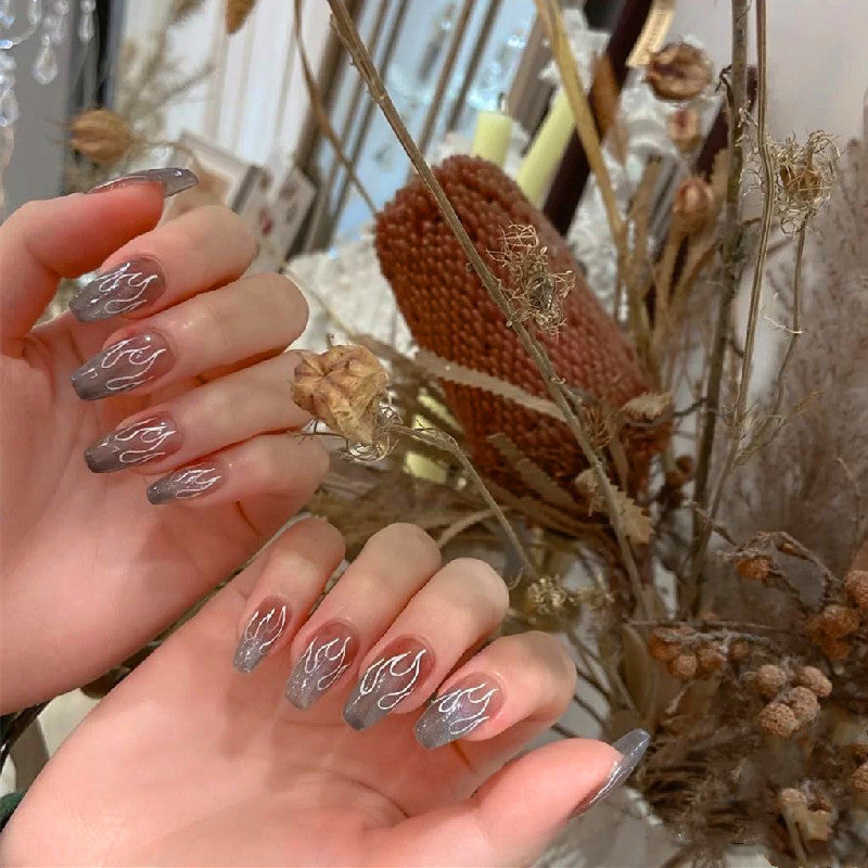 French Tip Press-On Nail Set