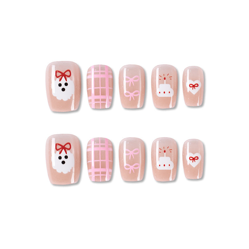 Playful Character-Themed Press-On Nail Set Stornfield 1787395325