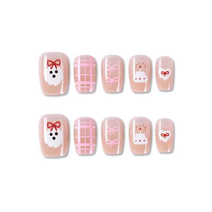 Playful Character-Themed Press-On Nail Set Stornfield 1787395325