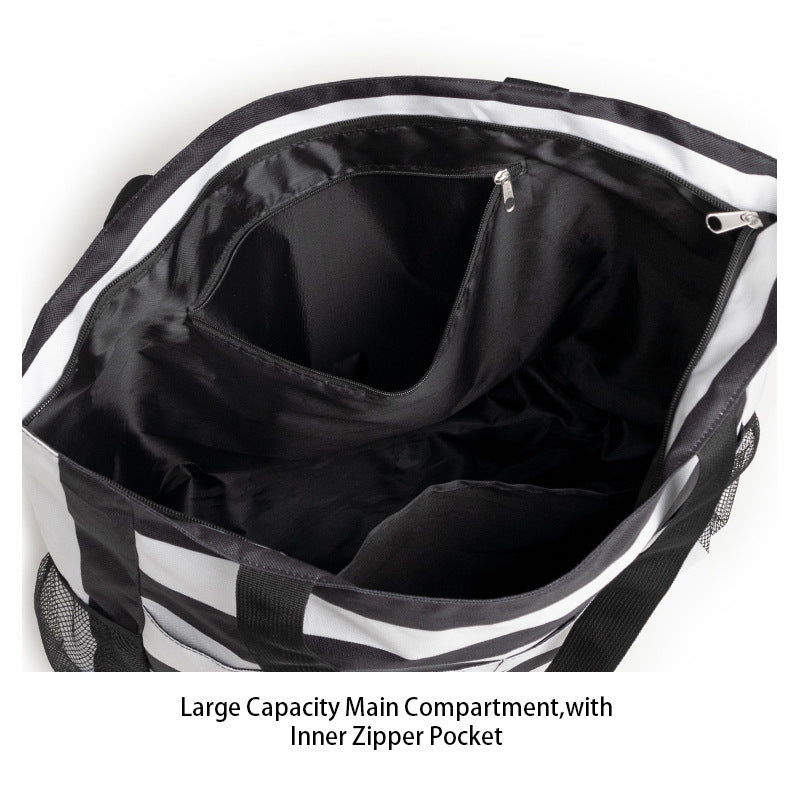 Spacious beach bag with practical outer pockets Stornfield
