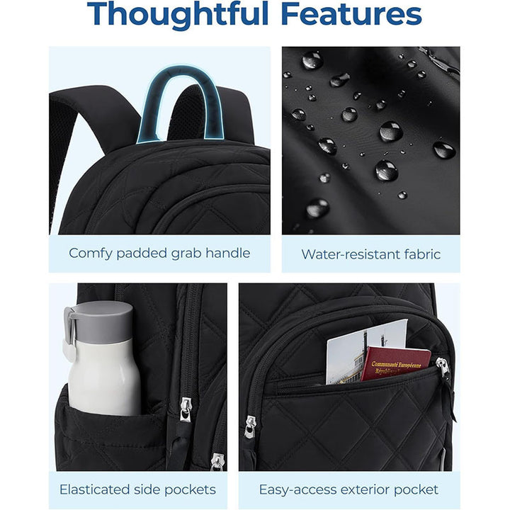 Quilted Backpack with Multiple Compartments Stornfield