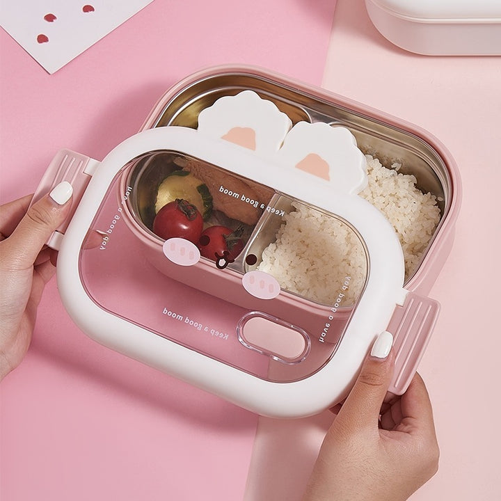 Cute Animal Design Multi-Compartment Bento Box