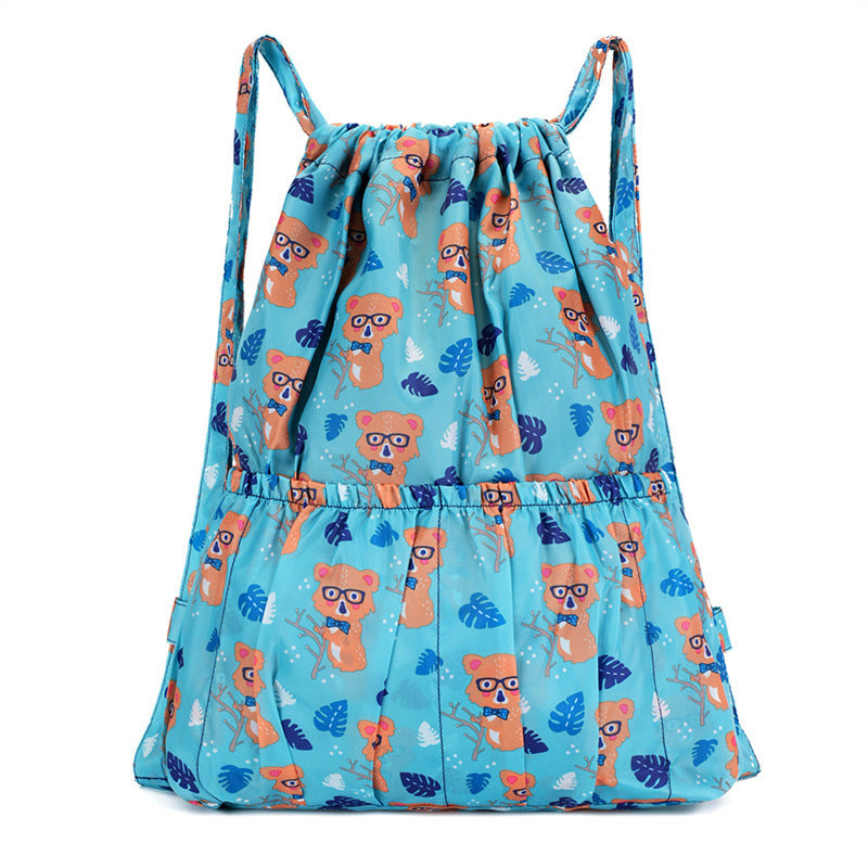 Floral Print Drawstring Backpack Stornfield