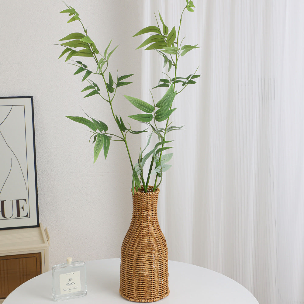 Natural artificial branch with intricately detailed leaves