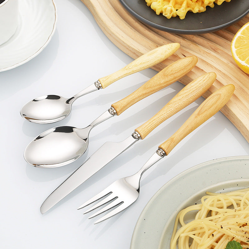 Professional and ergonomic bread knife with wooden handle Stornfield