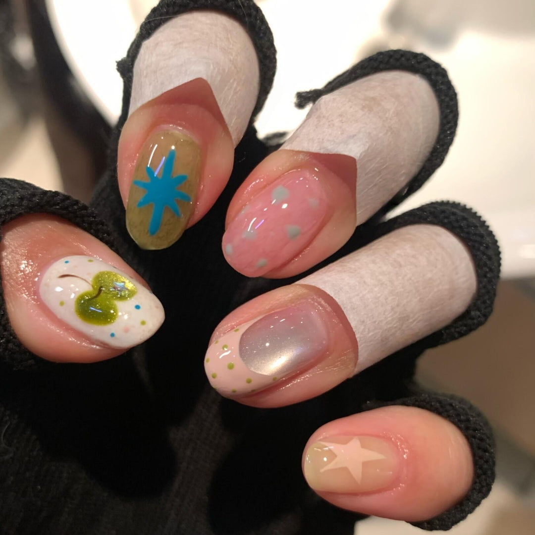 Creative Nail Art with Colorful and Playful Design Stornfield