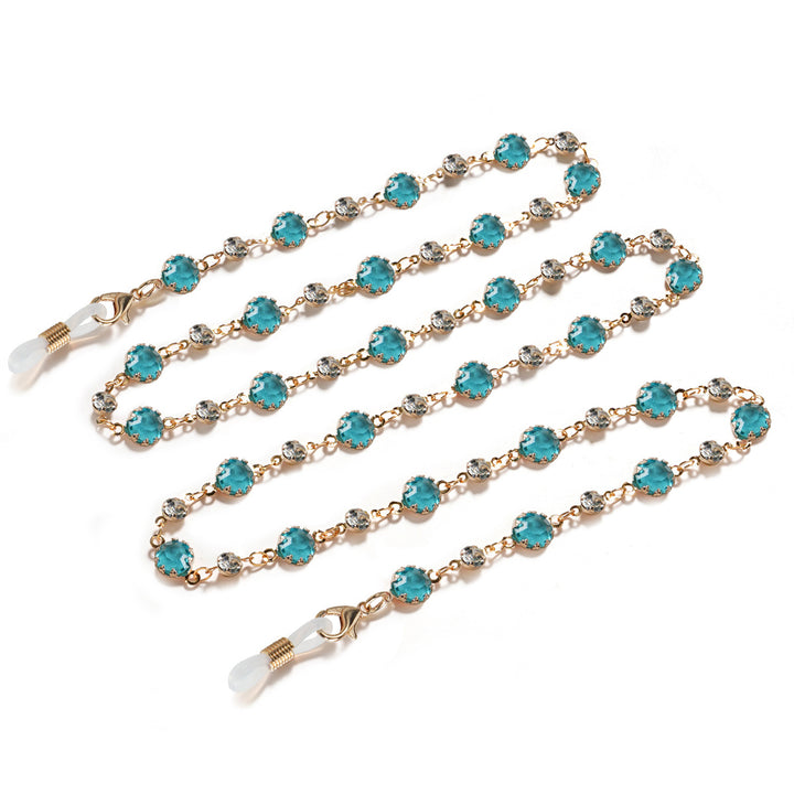 Crystal-Embellished Eyewear Chain Stornfield