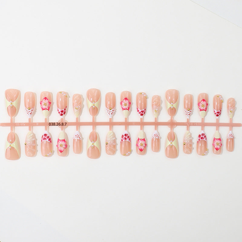 Floral Design Premium Press-On Nail Tips Stornfield