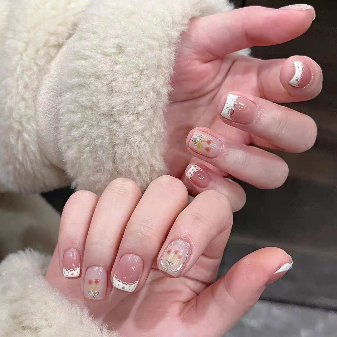 Floral-Themed Press-On Nail Set Stornfield