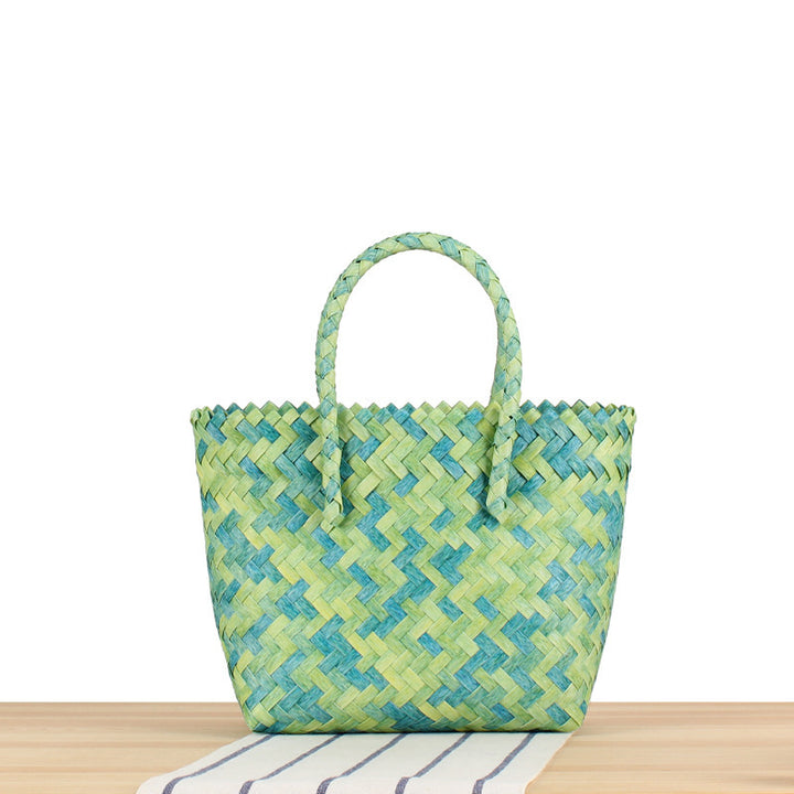 Braided Tote Bag with Modern Patterns Stornfield